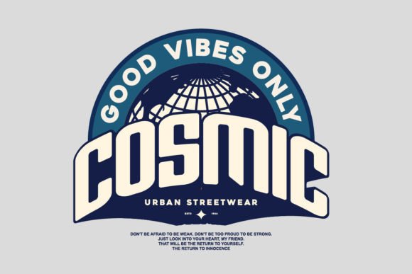 Cosmic T-shirt Streetwear Design: Aesthetic Quotes for Bold Merch