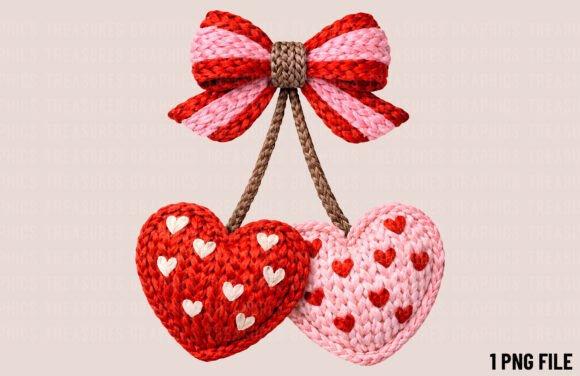 Heart Crochet Yarn Valentine's Day PNG: A Designer's Cozy Toolkit