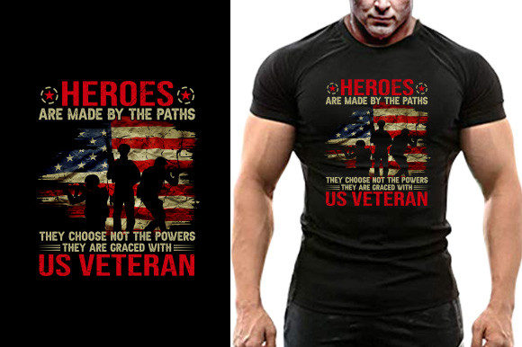 Honoring Service: The Graced with Us Veteran T-shirt Design