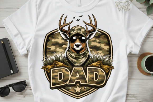 Hunting Camo Deer Dad PNG Shirt: The Ultimate Outdoor Design