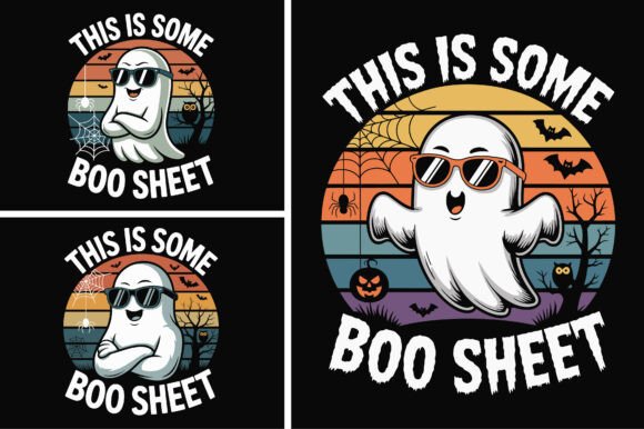 This is Some Boo Sheet Ghost Halloween: A Playfully Bold Design Asset