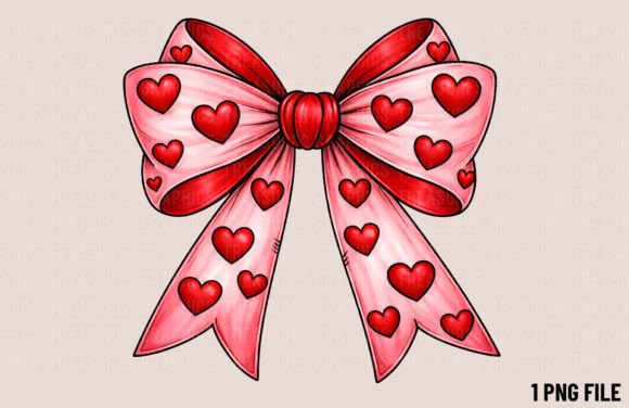 Unleash Your Creativity: The Valentine Heart Coquette Bow PNG